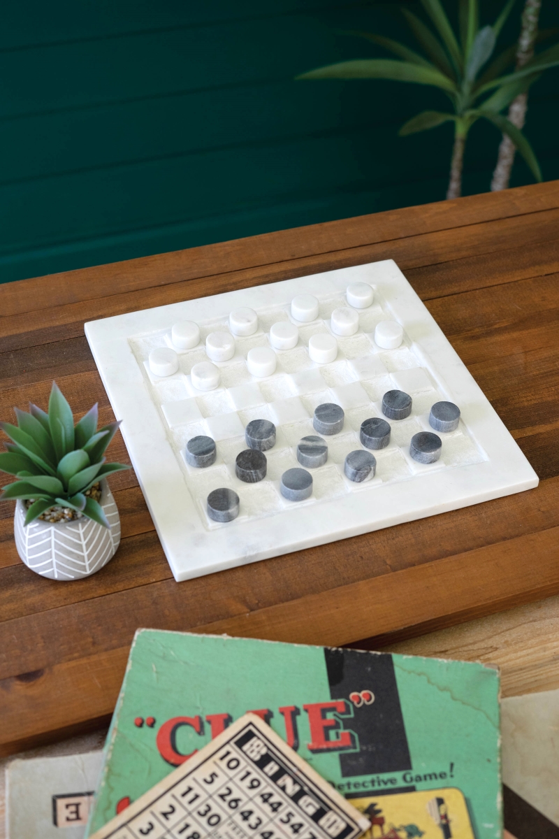 NART1164 Marble Checkers Decor