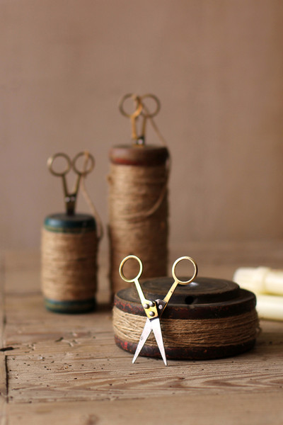 NBF2016K Recycled Wooden Spools, Multi Color