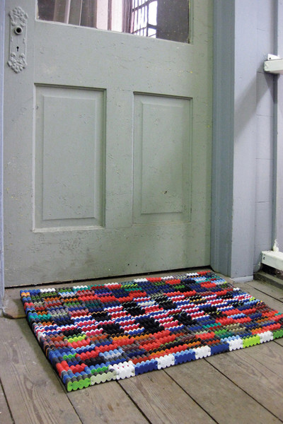 PA7530XK Recycled Flipflop Doormat, Multi Color