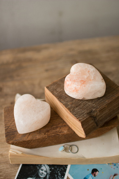 NART1057K Himalayan Salt Heart, Pink