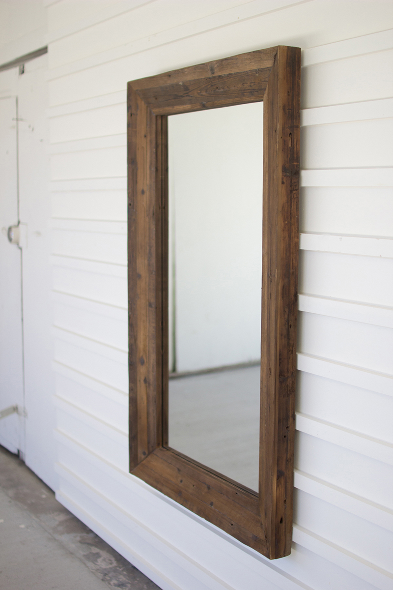 CLL2277 3 x 31 x 51 in. Recycled Rectangle Wood Framed Mirror