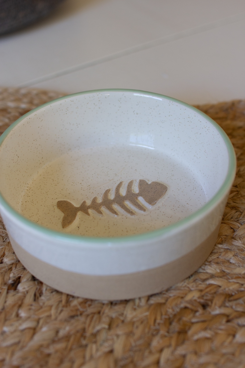 Picture of Kalalou CDV2231 Ceramic Cat Bowl&#44; Multi Color