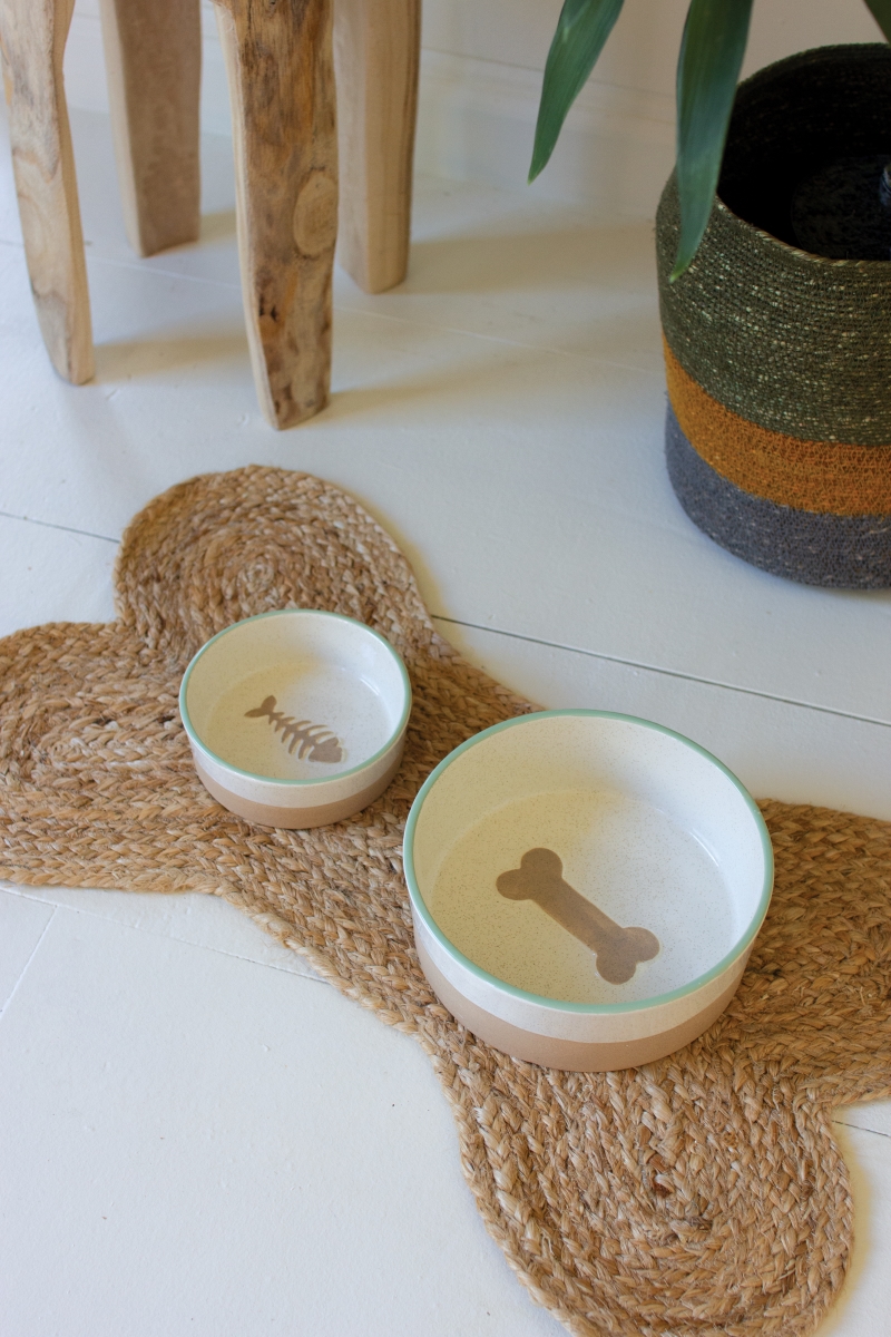 Picture of Kalalou CDV2231 Ceramic Cat Bowl&#44; Multi Color
