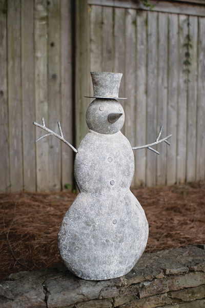 CHE1511 Metal Snowman Tabletop Decor