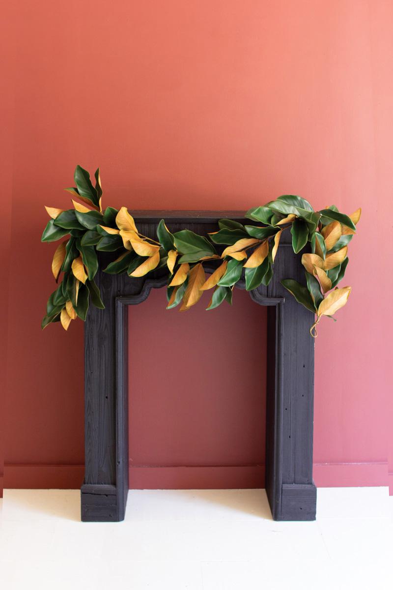 CYGA1006 Artificial Magnolia Leaf Garland - Multi Color