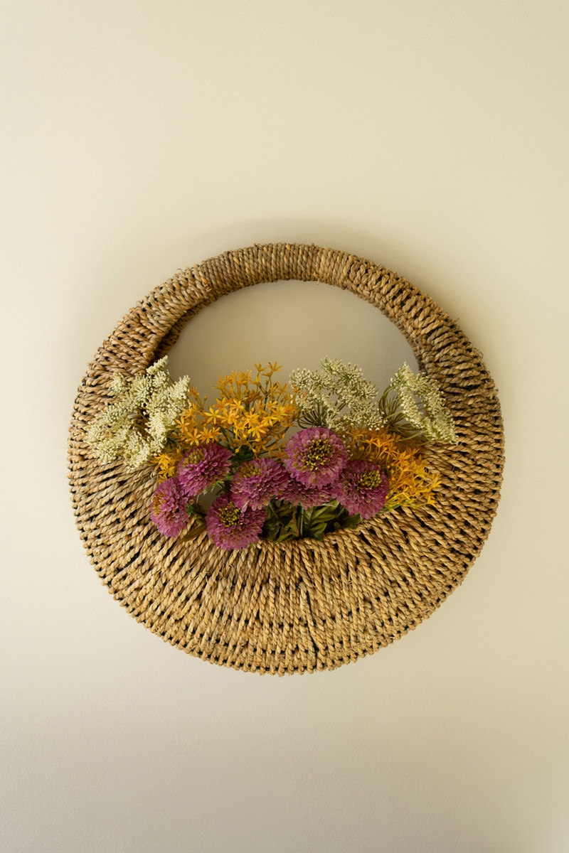 Picture of Kalalou CHUY1024K Woven Vine Wall Basket, Natural - 8 x 20 in.