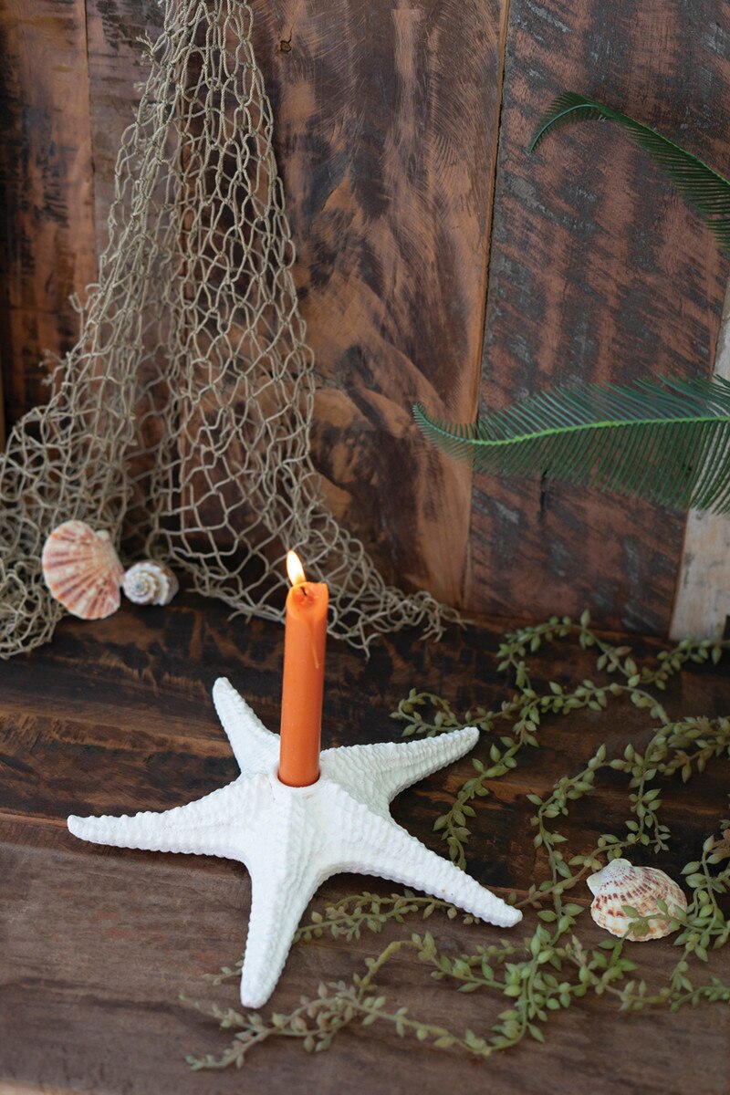 Picture of Kalalou CLL2882K Polyresin Starfish Taper Holder