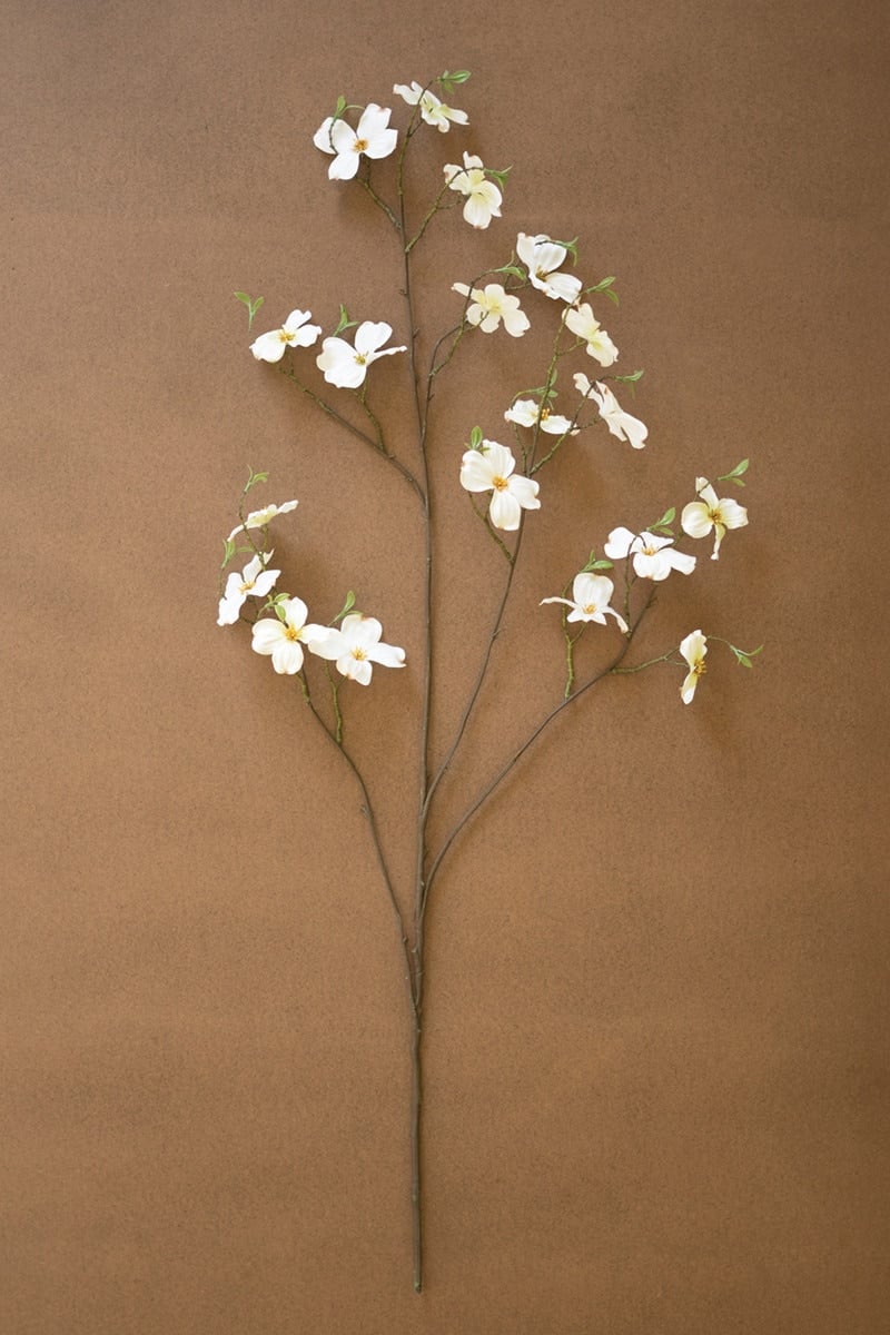 CHAL1035 Artificial Dogwood Spray, White