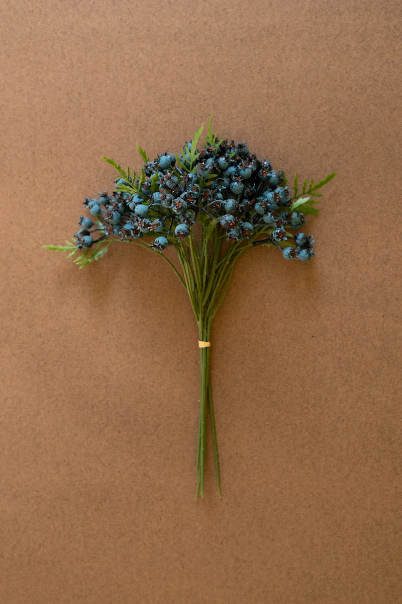 CHAL1047 Artificial Blueberry Bundle, Multi Color