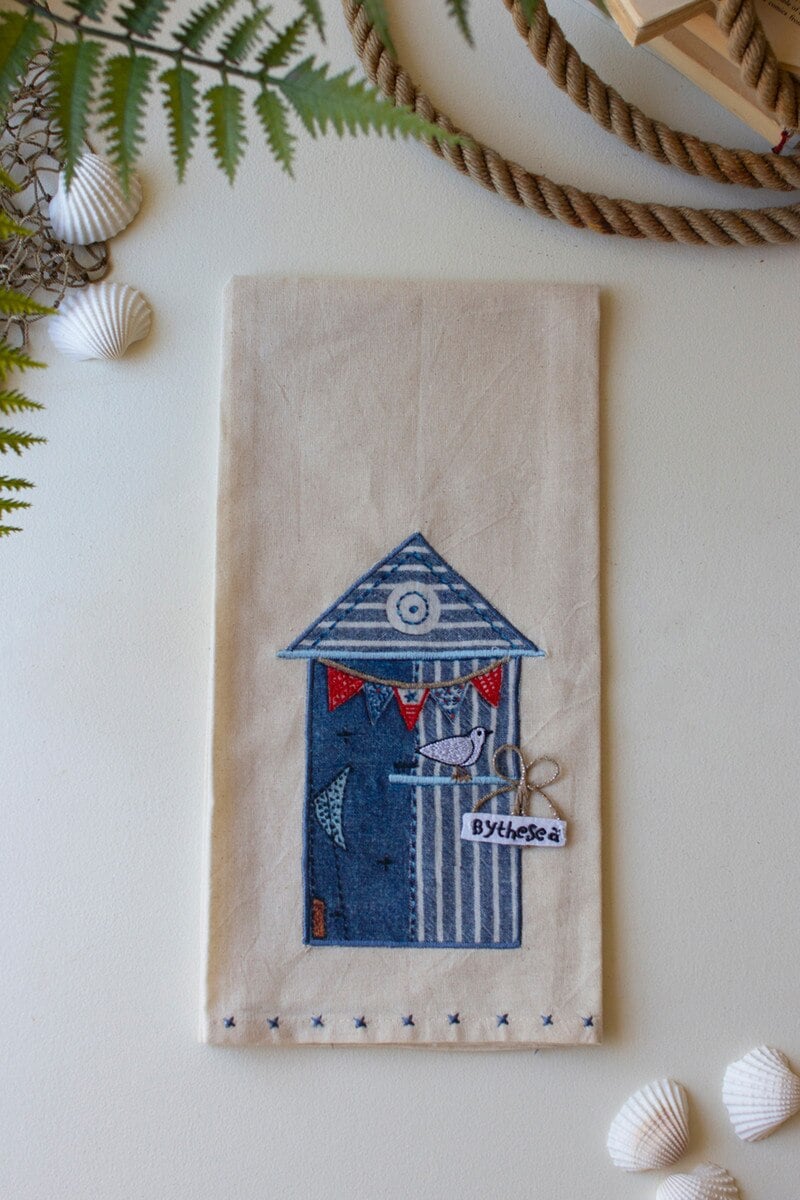Picture of Kalalou NTD1005 19.5 x 27 in. Beach House Tea Towel&#44; Multi Color