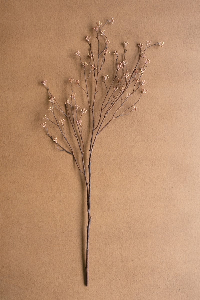 CHAL1051 40 in. Artificial Budding Branch Stem, Brown