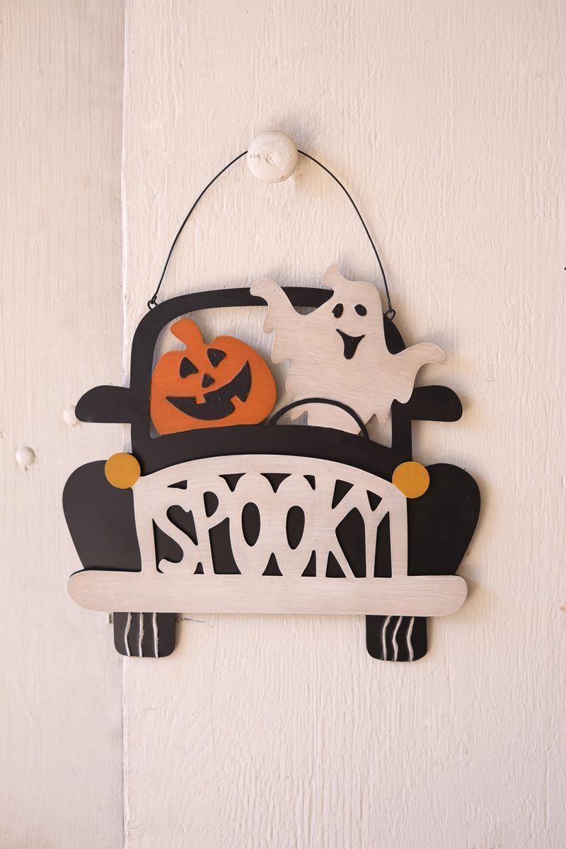 Picture of Kalalou CHYK1413 14 in. Halloween Spooky Door Hanger&#44; Multi Color