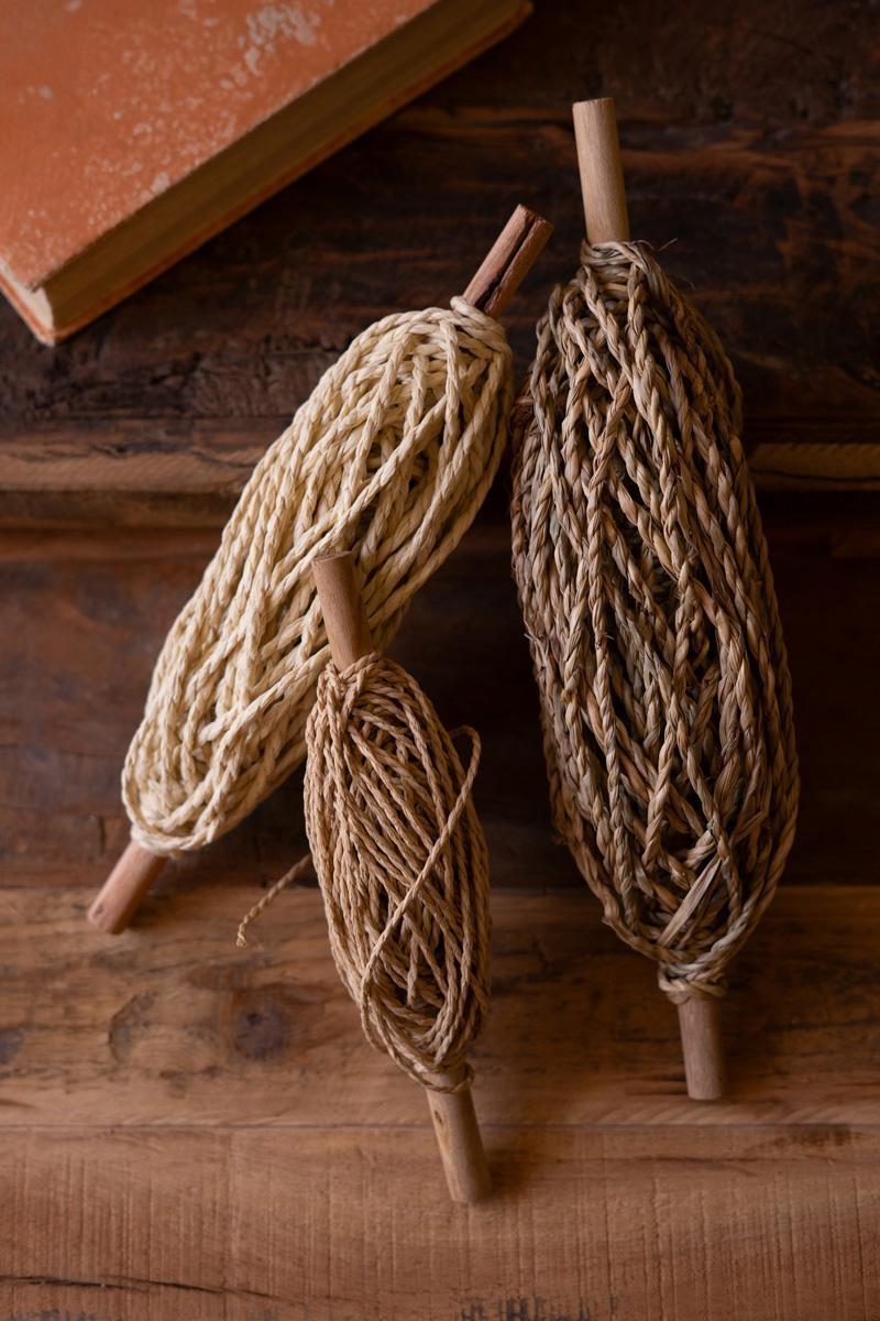 CLAN1226 12 in. Spools of Paper Rope, Brown