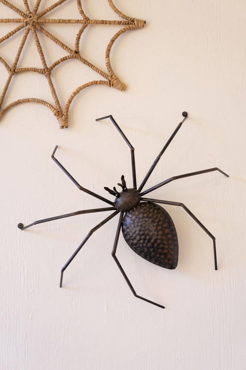 Picture of Kalalou CZG1501 20 in. Metal Halloween Spider&#44; Black
