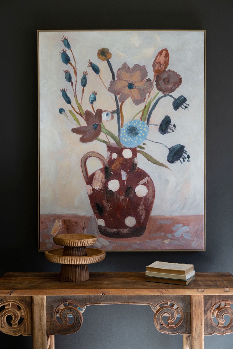 CSUN1019 35.5 x 2 x 47.5 in. Framed Still-Life Painting, Multi Color