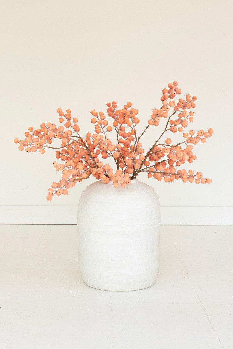 CHNS9020 29 in. Faux Botanical Stem - Orange