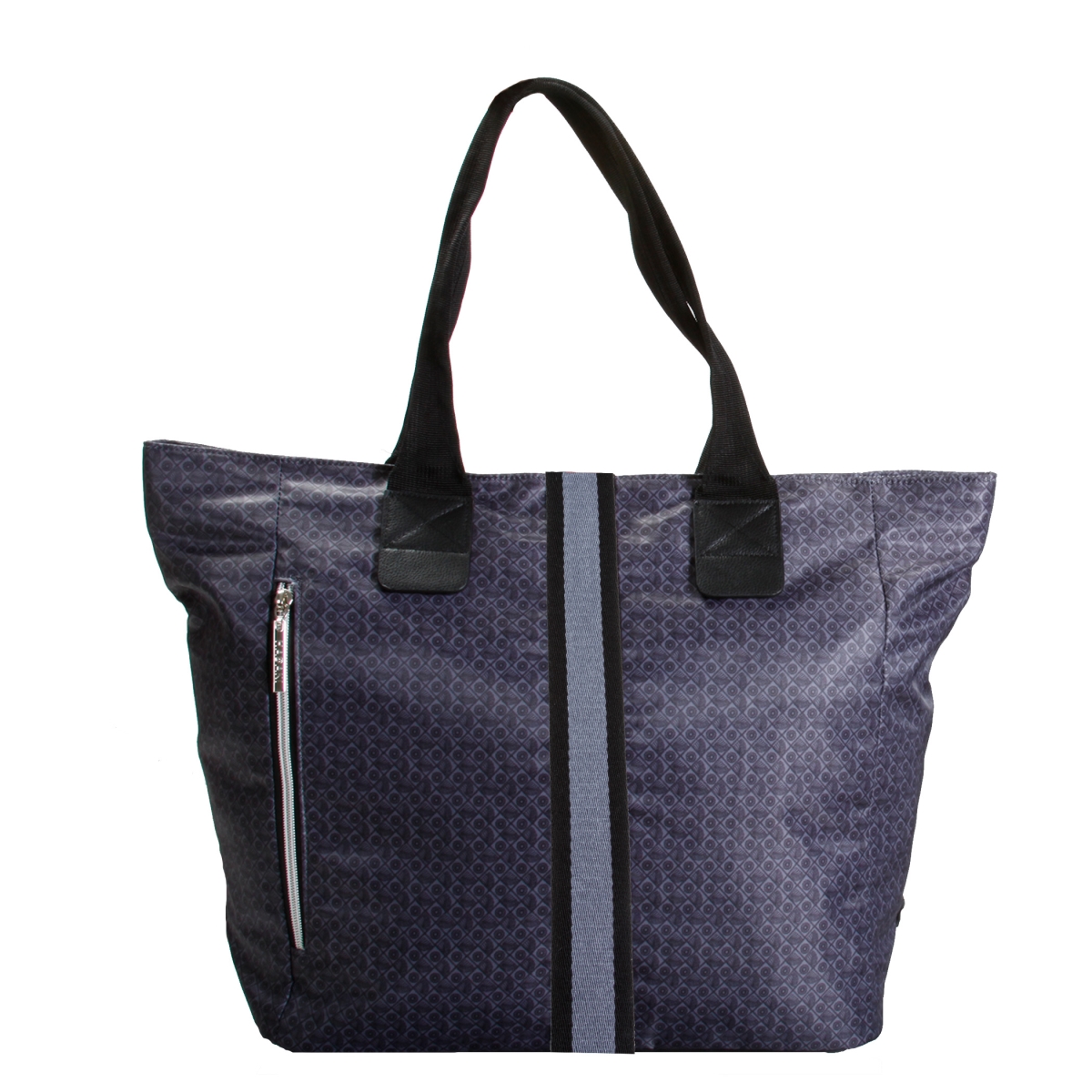 HDK938 14.75 x 7.38 x 14.63 in. Eco-friendly & Vegan Nylon Uptown Tote All Purpose Bag, Ensign Blue -  Hadaki