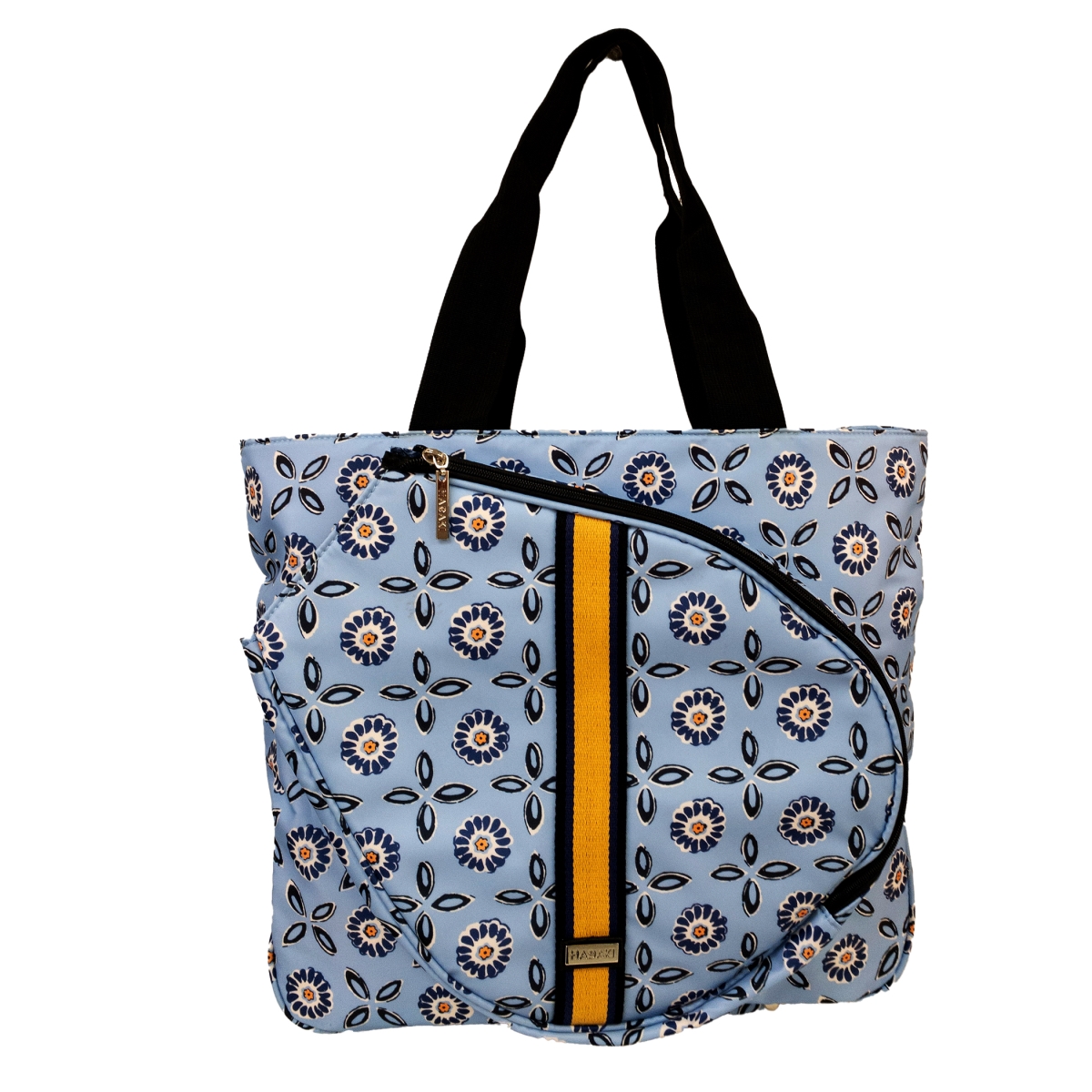 HDK886-Mar-Yel 18 x 6 x 15.75 in.  Tennis Tote Bag, Marigold & Yellow -  Hadaki, HDK886-Mar/Yel