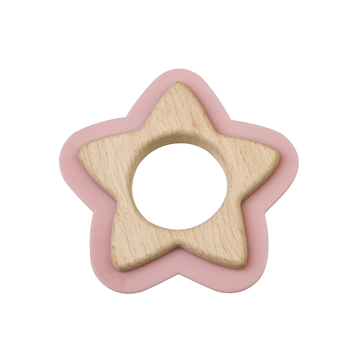 SA1704PK 4 x 0.75 x 5 in. Star Baby Teether, Pink -  SARO