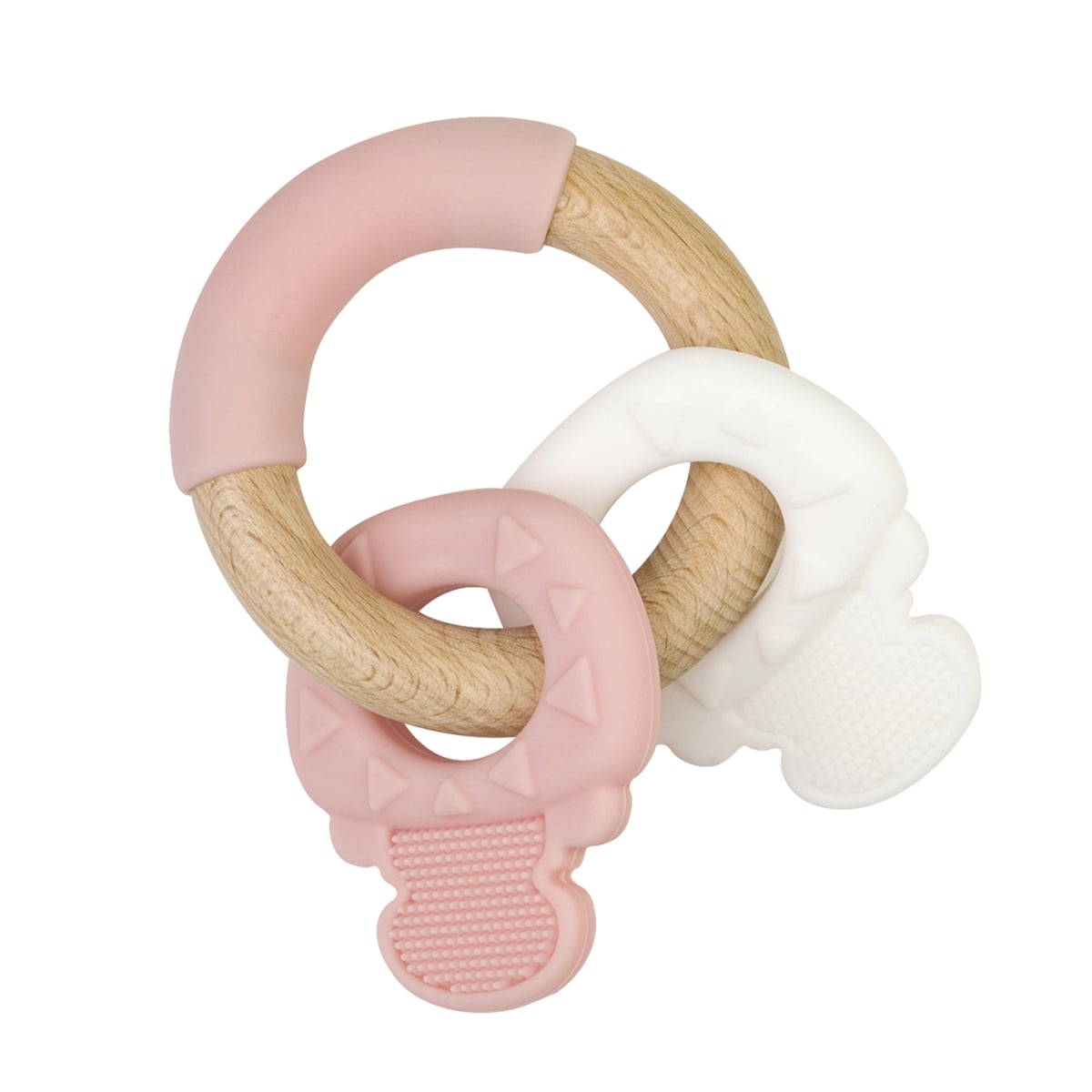 SA1719PK 3.75 x 1.875 x 6 in. Key Baby Teether, Pink -  SARO