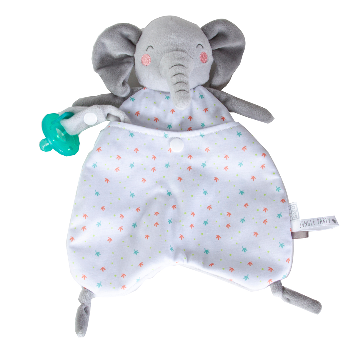 SA1803ELE 9 x 1.50 x 11.50 in. Plush Snuggle Comforter Toy, Elephant