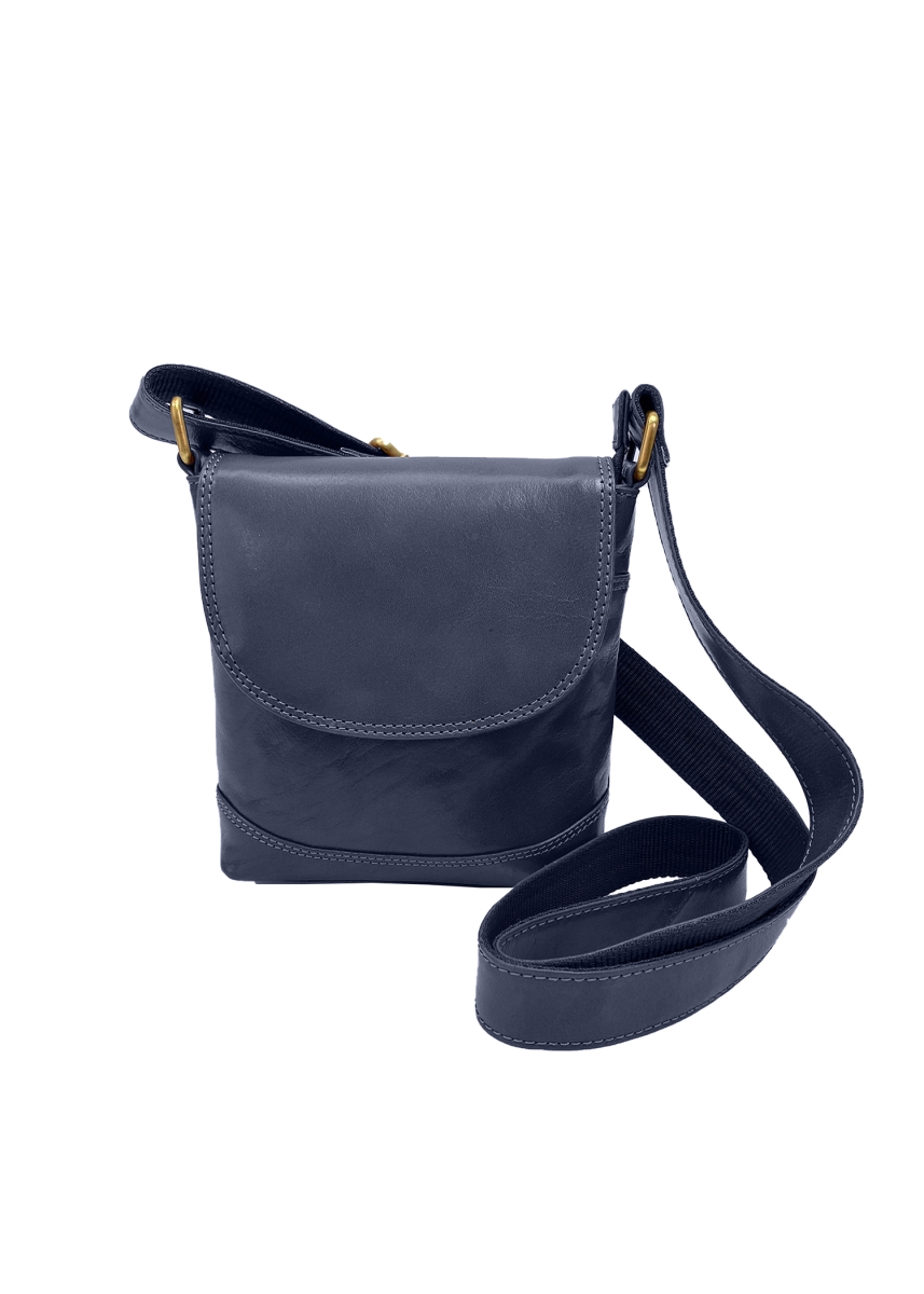 HDK749-BL Bucket Crossbody Bag, Blue -  Hadaki