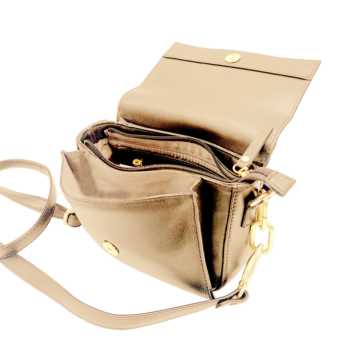 HDK761-SSD Diana Flap Crossbody Bag, Shifting Sand -  Hadaki