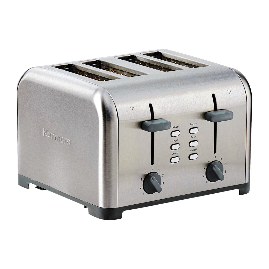 Picture of Kenmore KKTSDC4SS 120V 4-Slice Stainless Steel Toaster, Gray & Silver