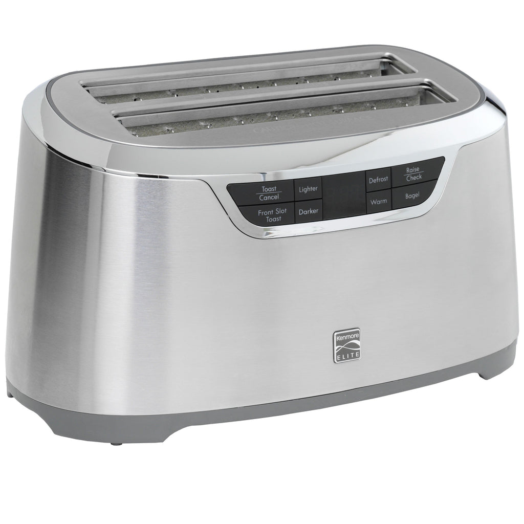 Picture of Kenmore KKELST4SS 120V Elite 4-Slice Silver Auto-Lift Long Slot Toaster - Stainless Steel
