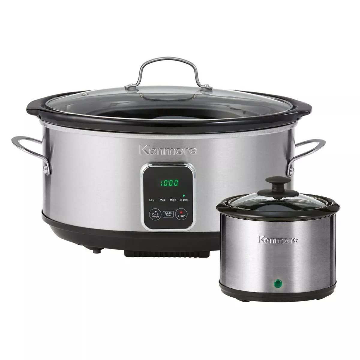 Picture of Kenmore KKTSC7 SS 7 qt. 270W Slow Cooker with Stainless Steel Dipper