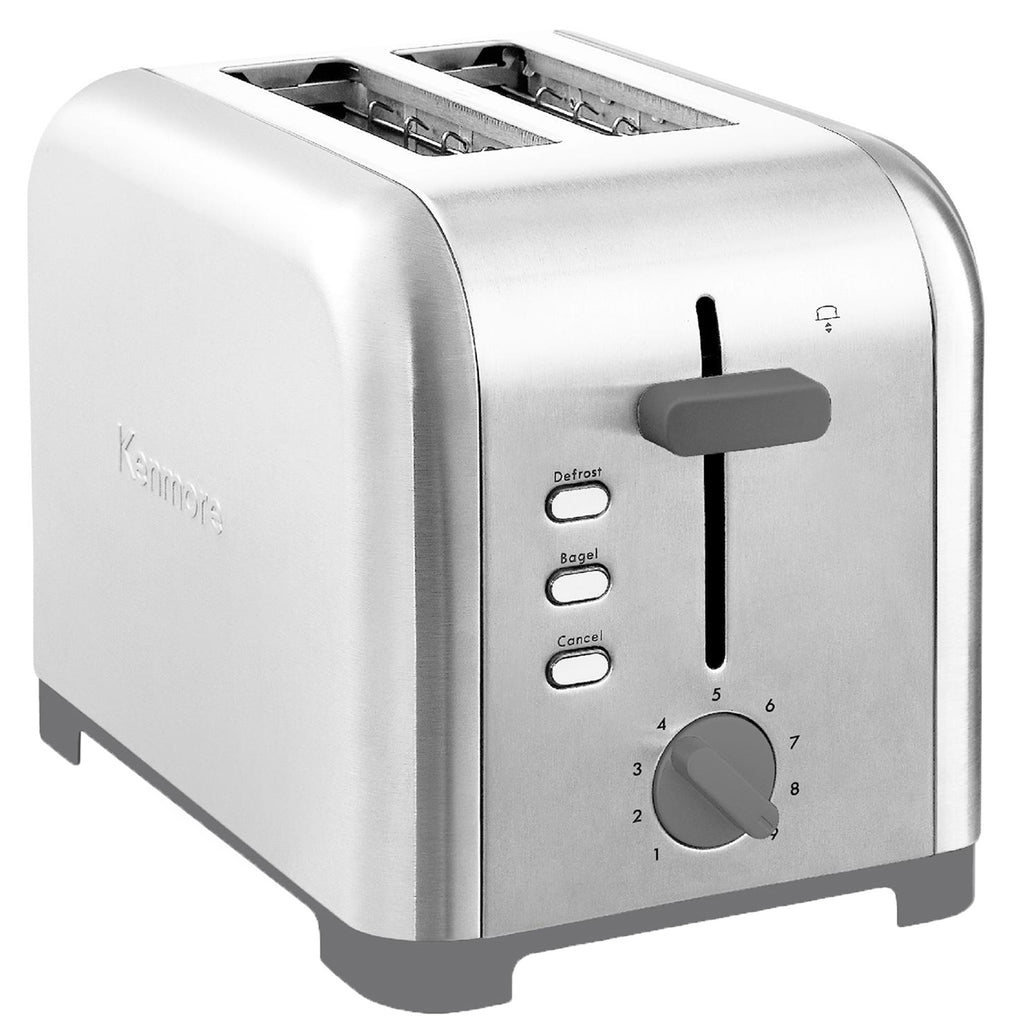 Picture of Kenmore KKTS2SS 120V 850W 2-Slice Stainless Steel Toaster, Silver & Gray