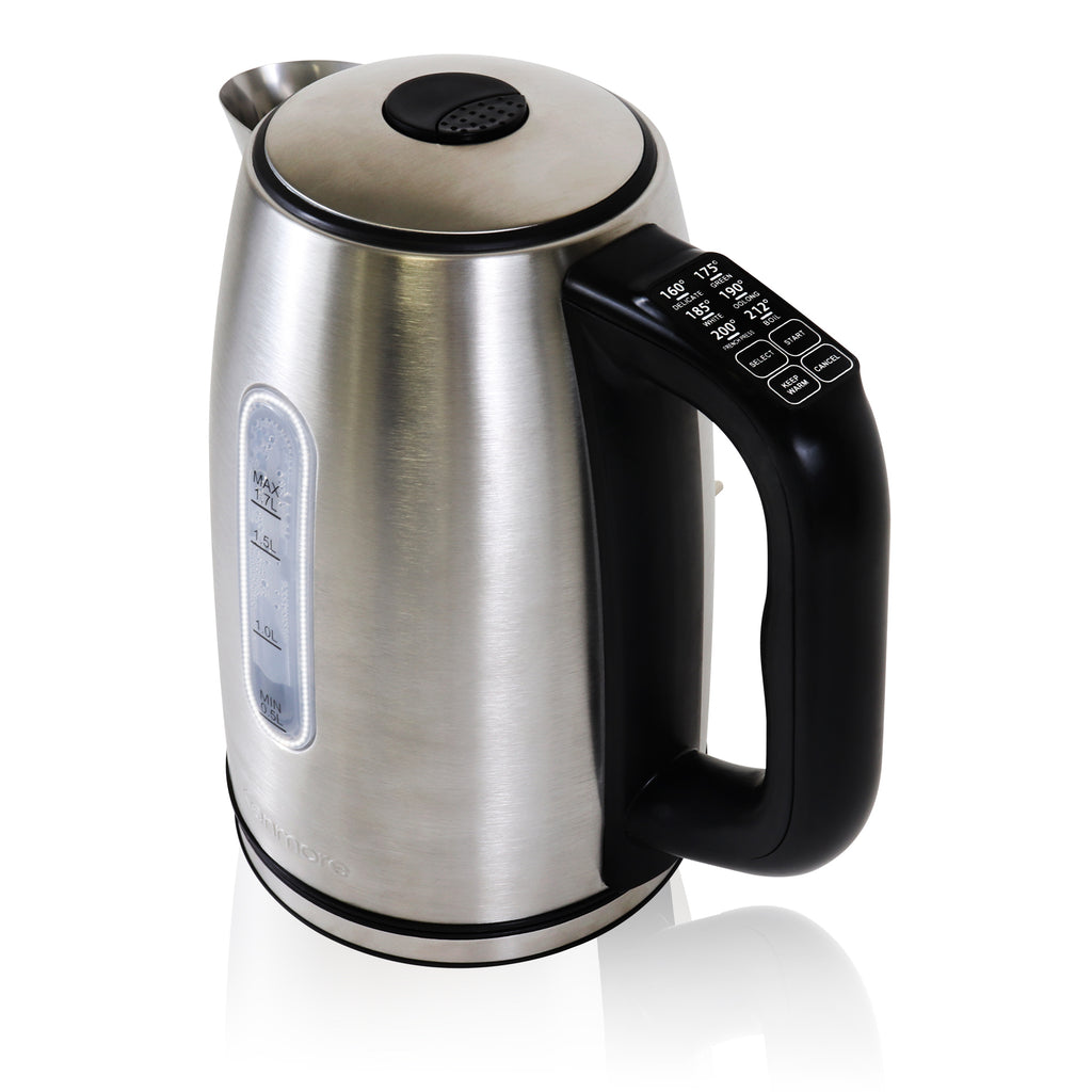 Picture of Kenmore KKTK1.7S-D 120V Stainless Steel Programable Tea Kettle, Silver & Black