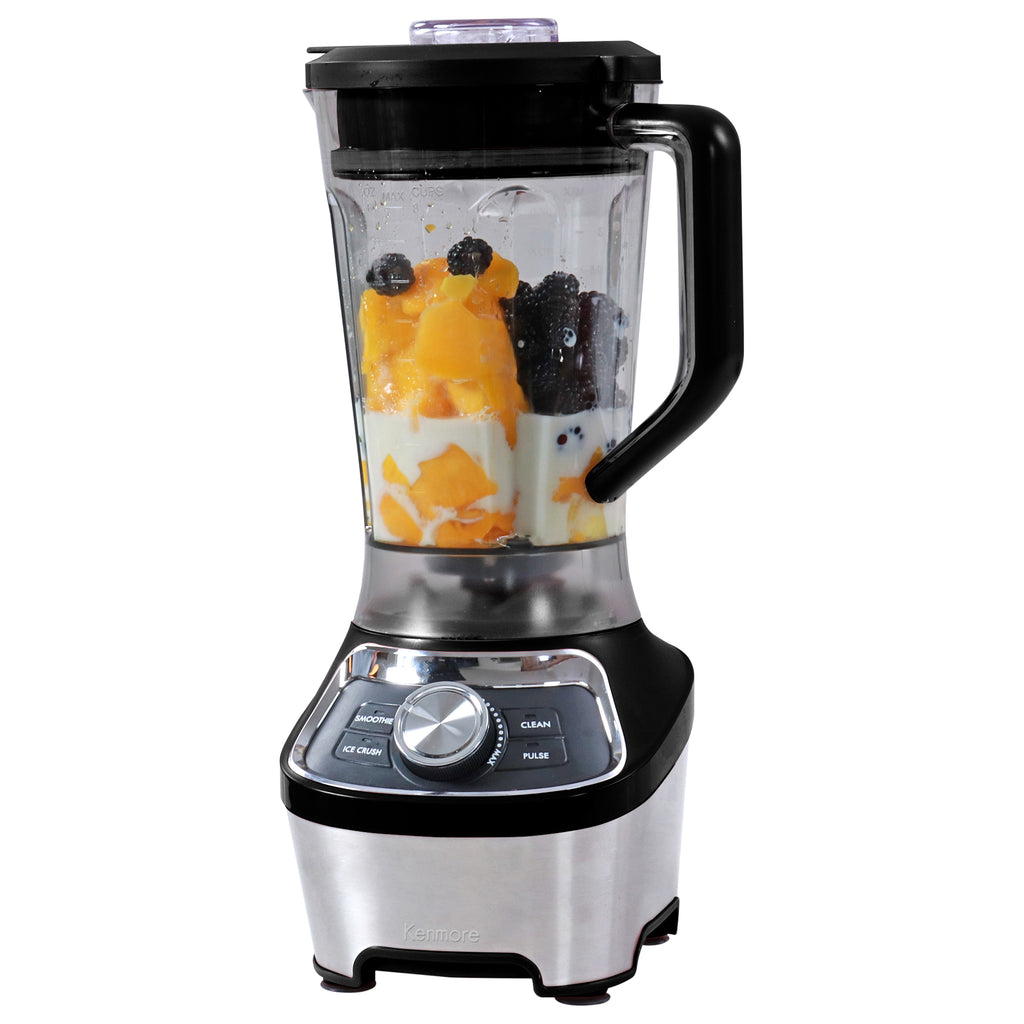 Picture of Kenmore KKSBB 120V 1200W Motor Programmed Smoothie Stand Blender, Black & Silver