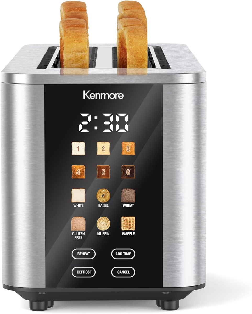 Picture of Kenmore KKTS4SD-SS 900W Stainless Steel Touchscreen 4-Slice Toaster