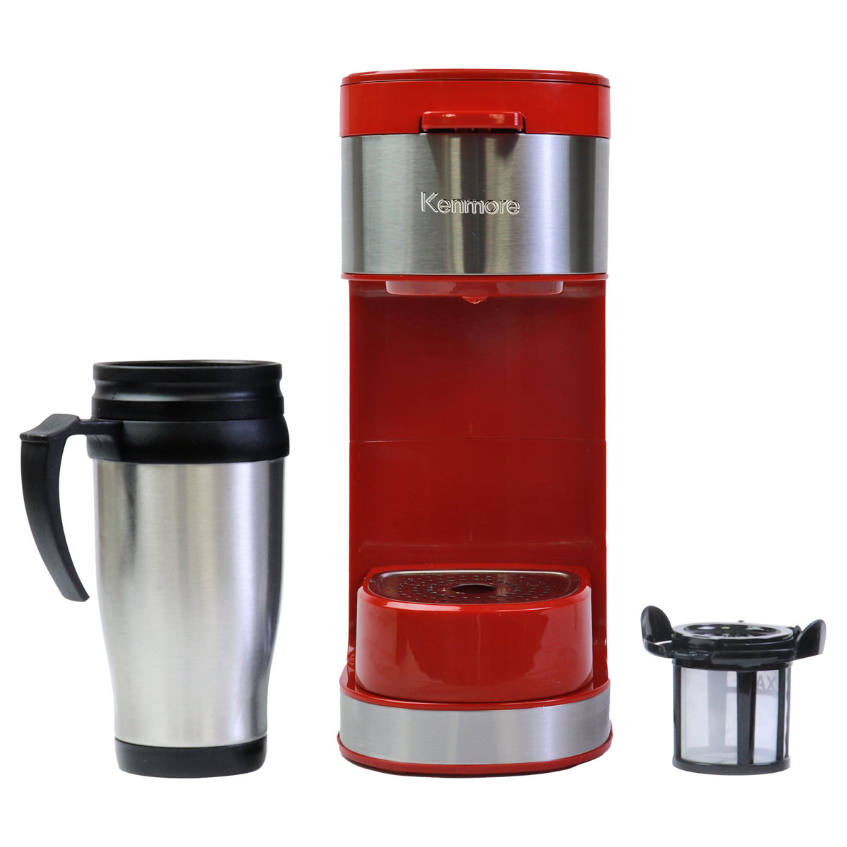 Picture of Kenmore KKCMKCM-R Single Serve Coffee Maker, Red