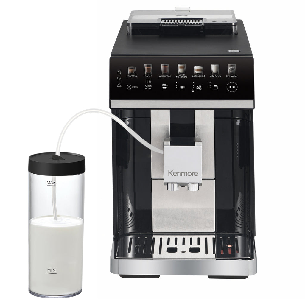 Picture of Kenmore KKSACM-B 120V 1400W Super Automatic Coffee Machine, Silver & Black