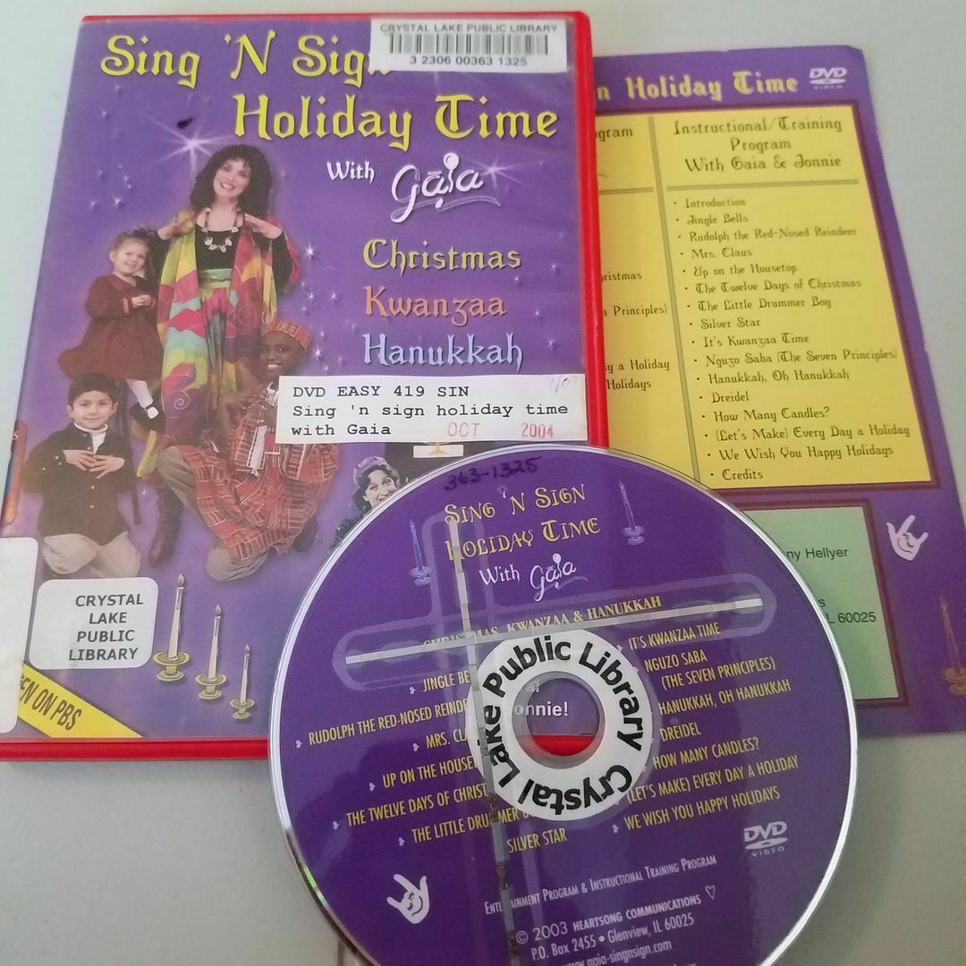 KHS 9163DVD Sing N Sing Sign Holiday Time Song DVD
