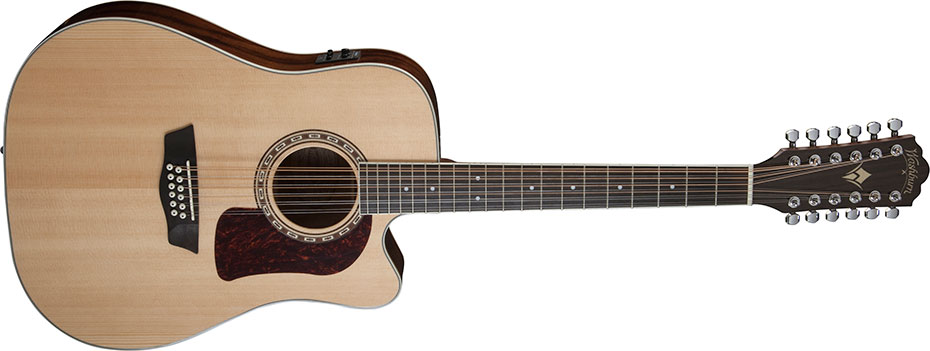 Picture of Washburn HD10SCE12-O-U Heritage 12-String Acoustic-Electric Guitar&#44; Solid Spruce & Mahogany