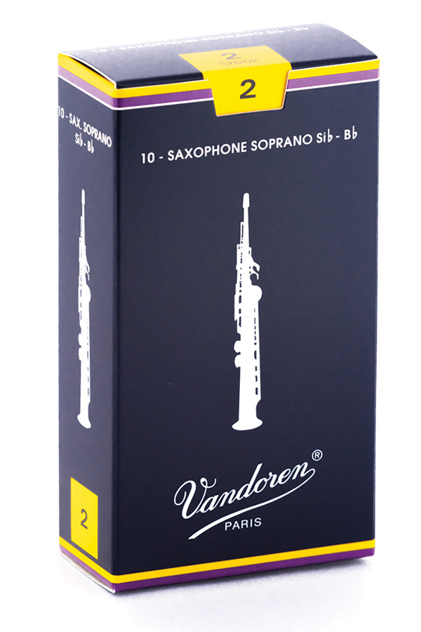 Soprano Sax Traditional Reeds - Strength No.2 - Vandoren SR202-U