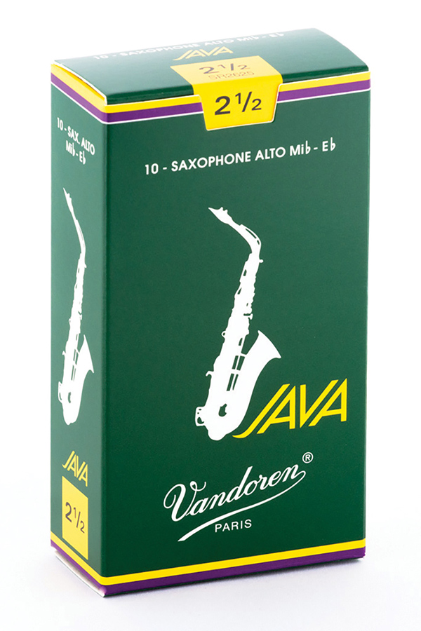 Alto Sax Java Reeds - Strength No. 2.5 - Vandoren SR2625-U