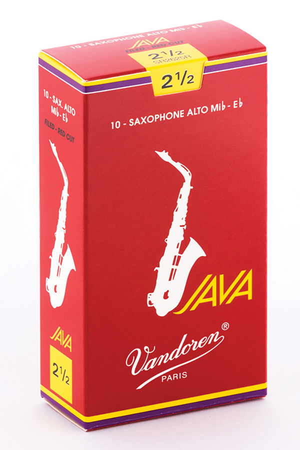 Picture of Vandoren SR2625R-U Java Red Alto Saxophone Reeds - Strength No.2.5