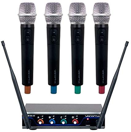 DIGITAL-QUAD-H2-U Four-Channel UHF Digital Wireless Handheld Microphone Mics System-H2