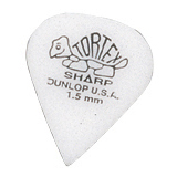 Picture of Dunlop 412R15-U Tortex Sharp Refill Pak Guitar Picks&#44; White