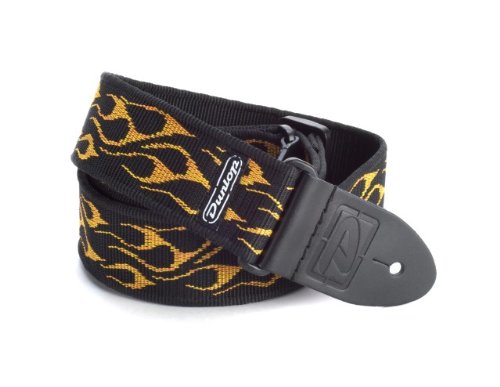 Picture of Dunlop D3811OY-U Flambe Guitar Strap&#44; Orange & Yellow