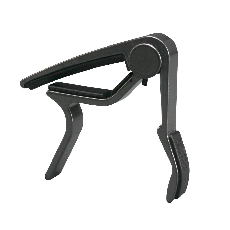 Picture of Dunlop 83CS-U Acoustic Guitar Curved Trigger Capo&#44; Smoked Chrome