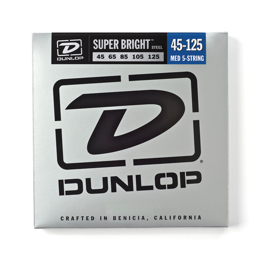 Picture of Dunlop DBSBS45125-U Stainless Steel Medium Super Bright Bass Strings - Set of 5