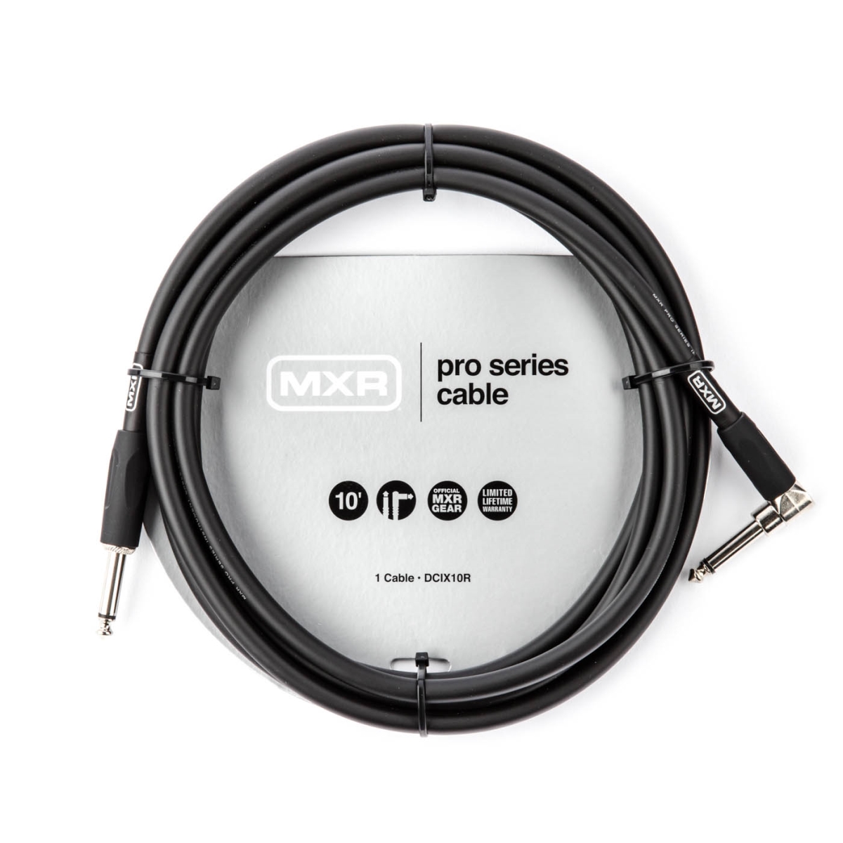 Picture of Dunlop DCIX10R-U 10 ft. MXR Pro Series Right Angle Instrument Cable