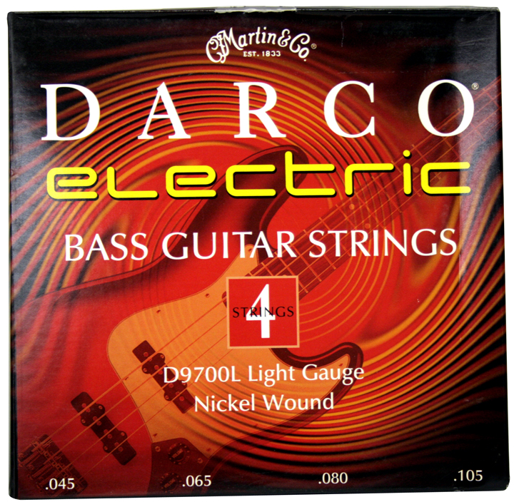 D9700-U Darco Nickel Wound Light Electric Bass Guitar Strings -  MARTIN STRINGS