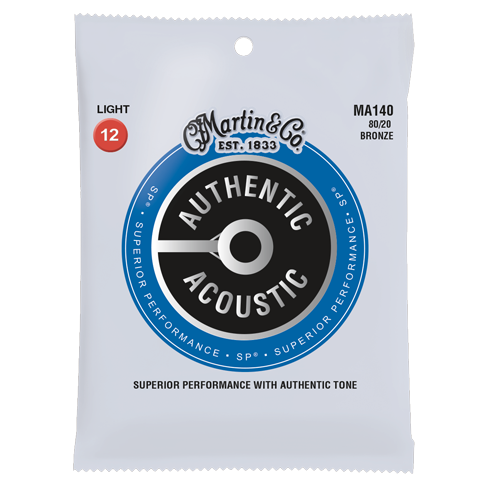 MA170PK3-U 80-20 Authentic Acoustic Gauge Guitar Strings, Extra Light - Pack of 3 -  MARTIN STRINGS