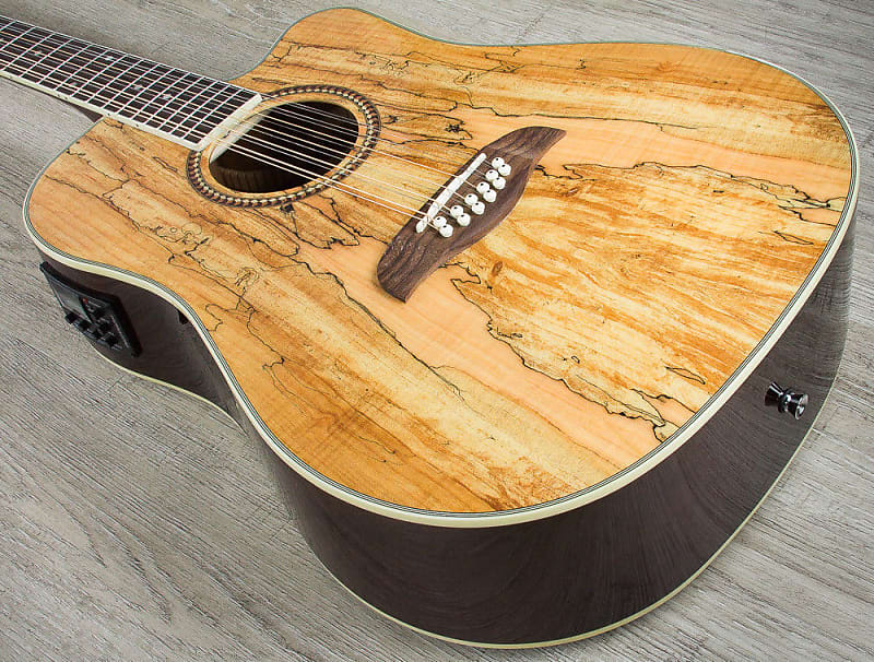 OD312CESM-A-U Dreadnought Electric & Acoustic Spalted Top